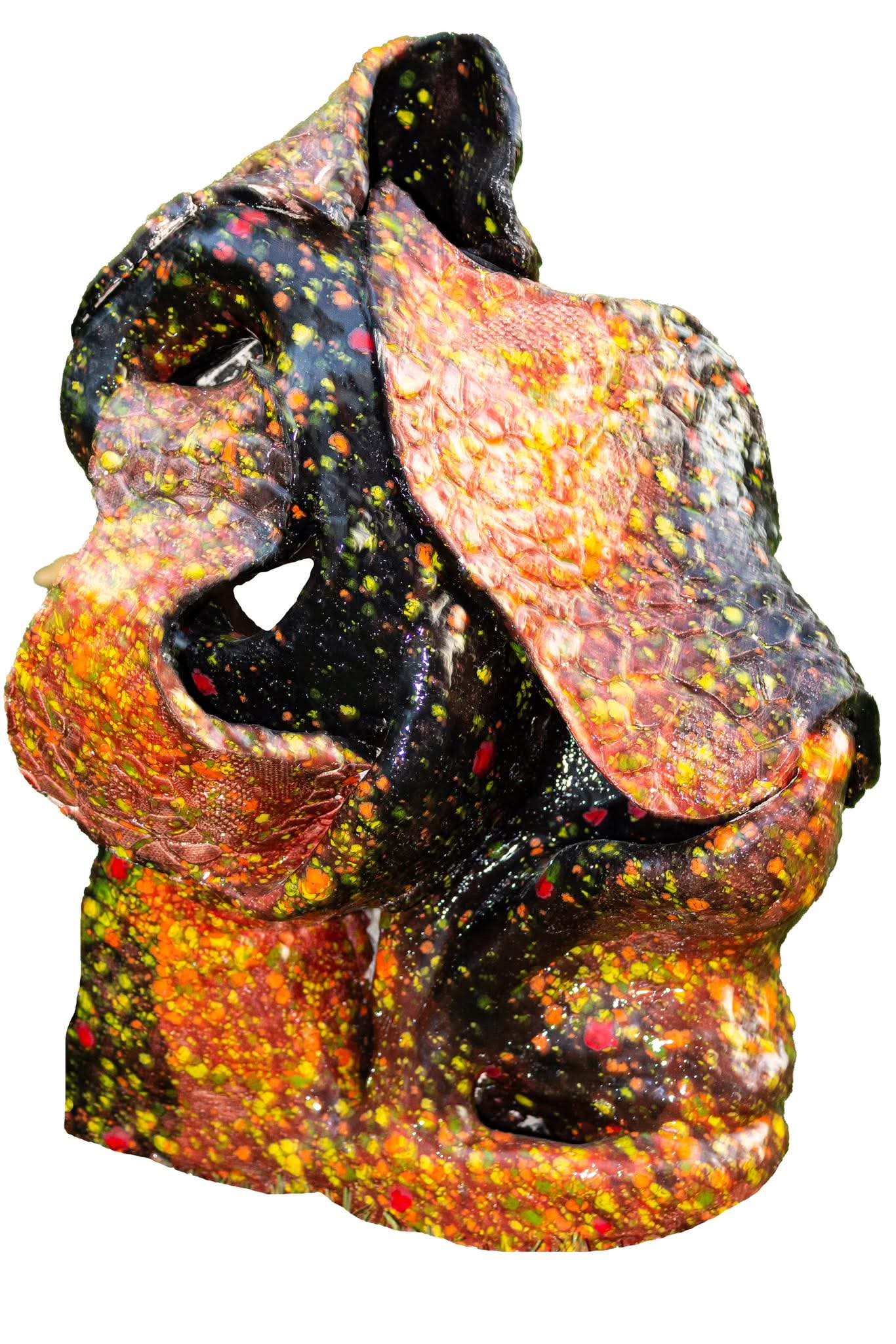 The Red Within ceramic sculpture, second view